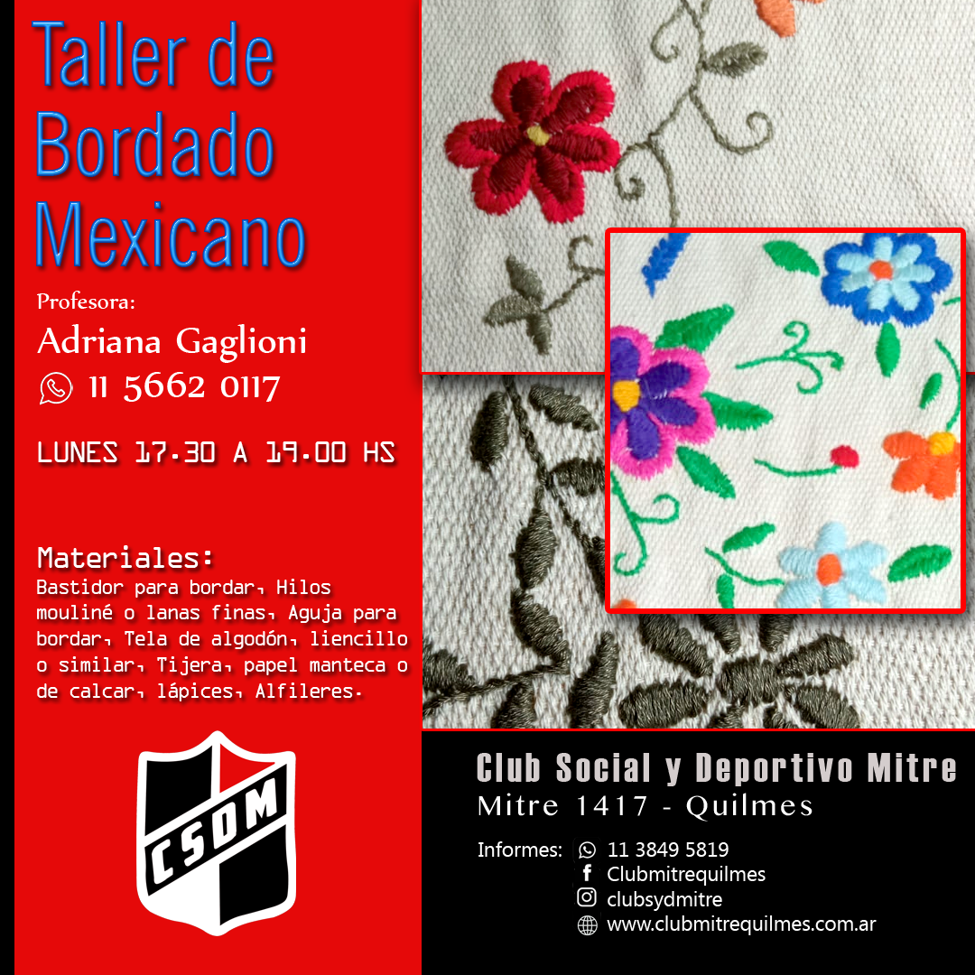 Taller de bordado mexicano 